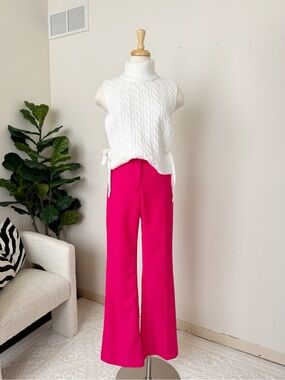 NWT H&M pink flare pants